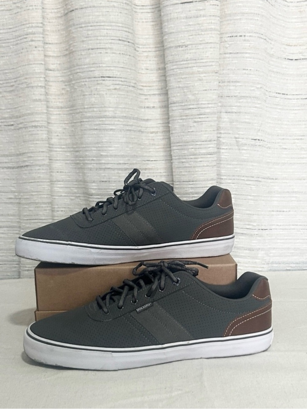 Dockers Dark Gray and Brown Sneakers
